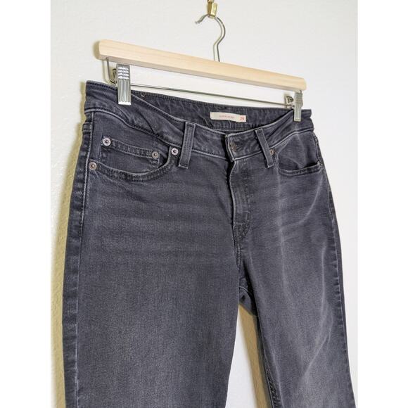 Levi’s Superlow Bootcut Low Rise Faded Black Stretch Denim Jeans Women Size 29 - Picture 4 of 14